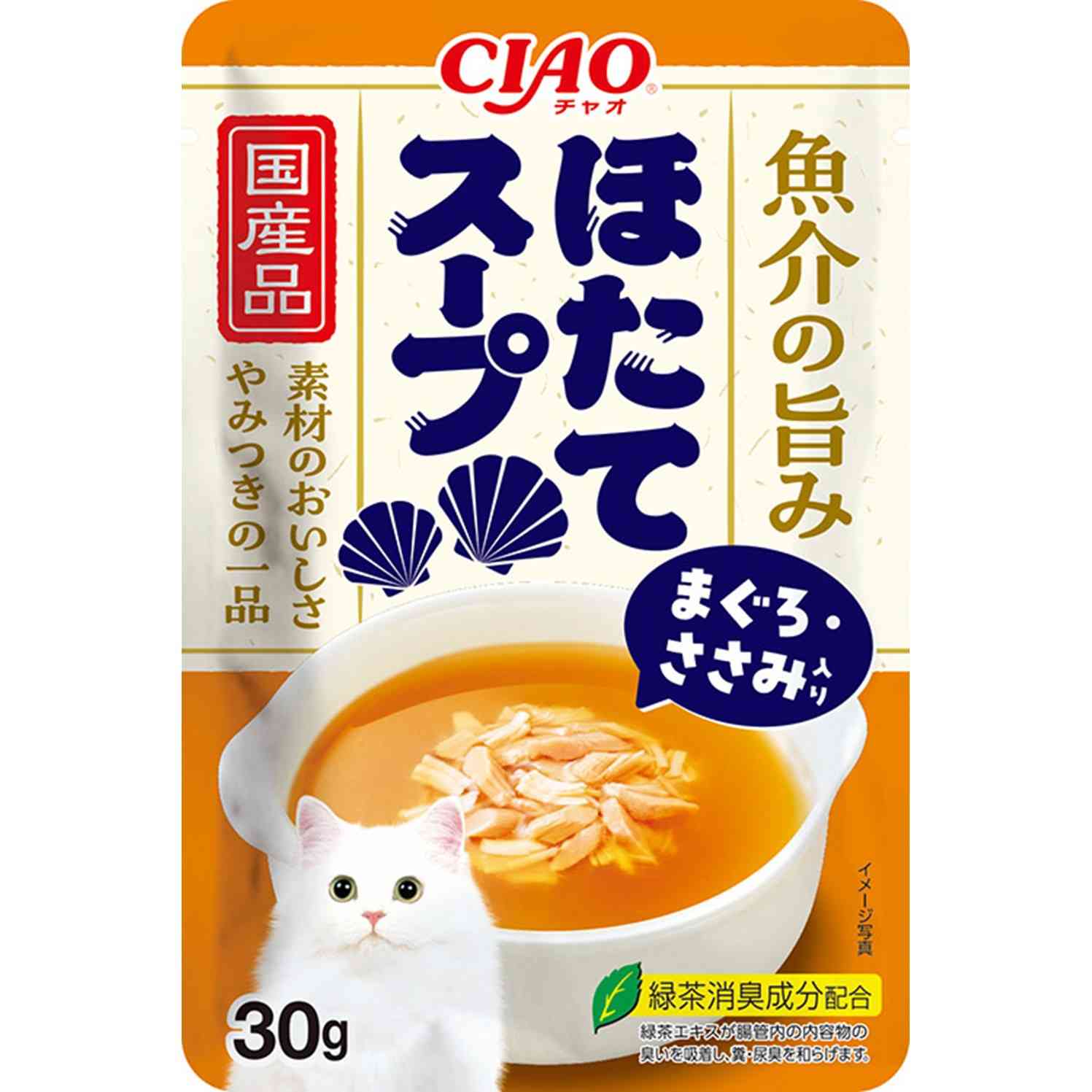 CIAOスープ　ほたてスープ　まぐろ・ささみ入り 30g