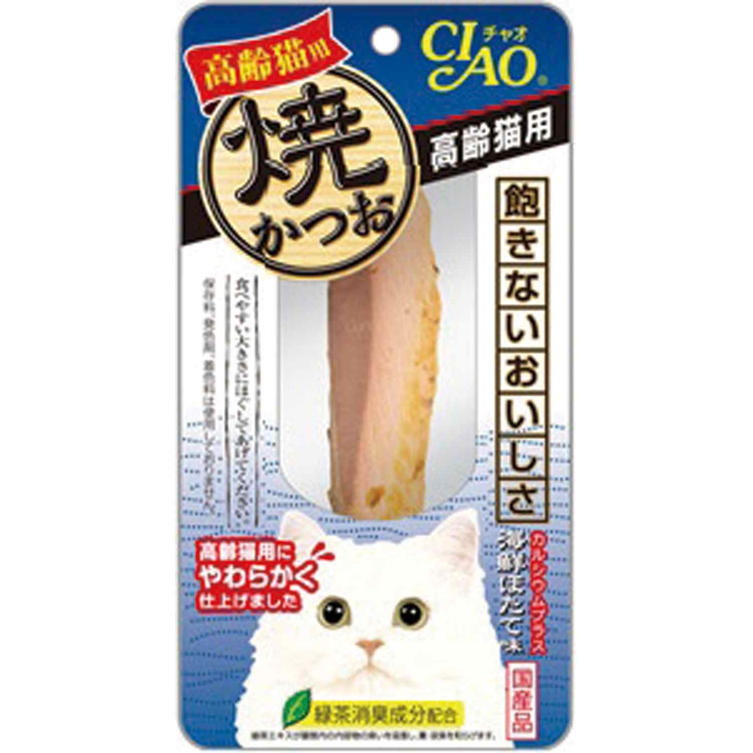 CIAO 焼かつお 高齢猫用　海鮮ほたて味 1本
