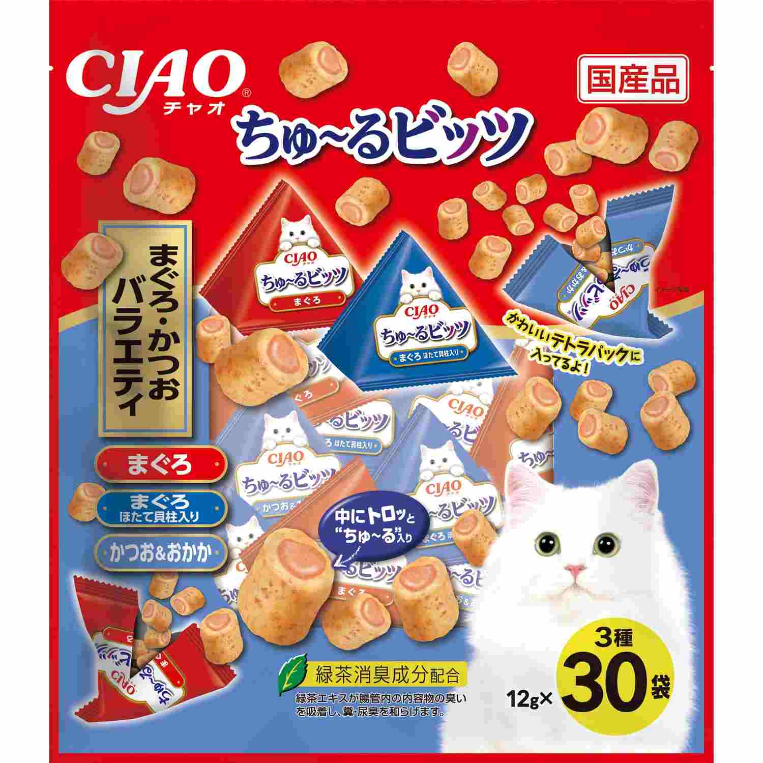 CIAO ちゅ～るビッツ まぐろ・かつおバラエティ 12g×30袋
