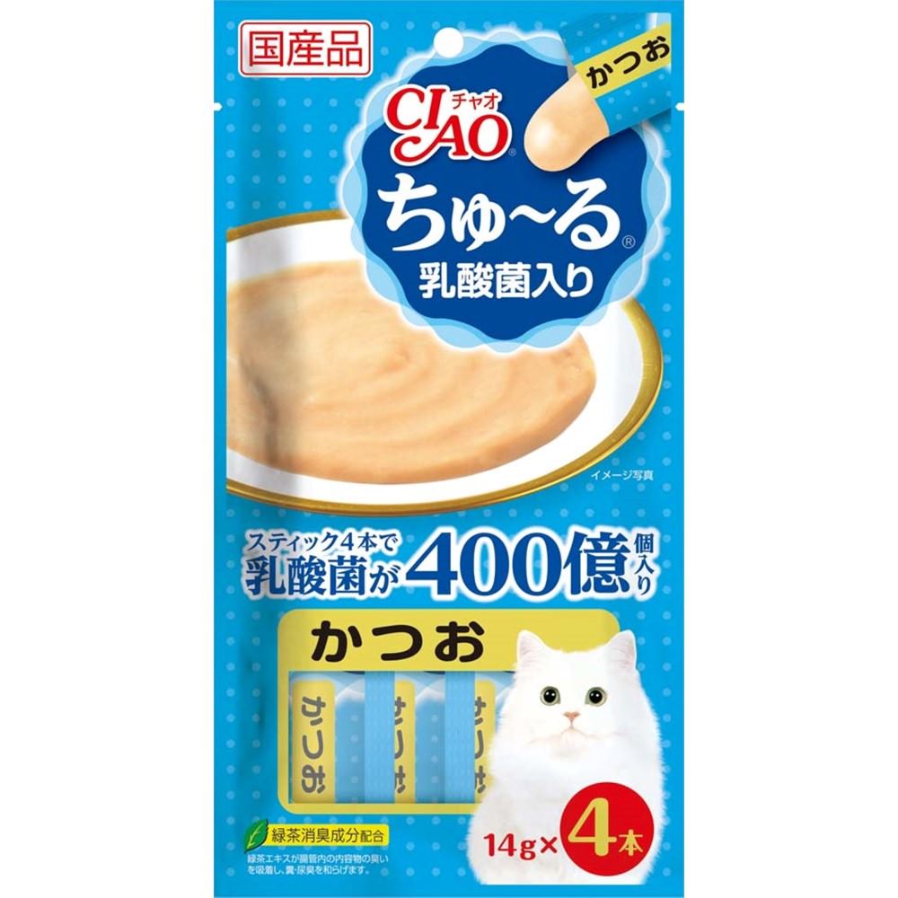 CIAO ちゅ～る 乳酸菌入り かつお 14g×4本