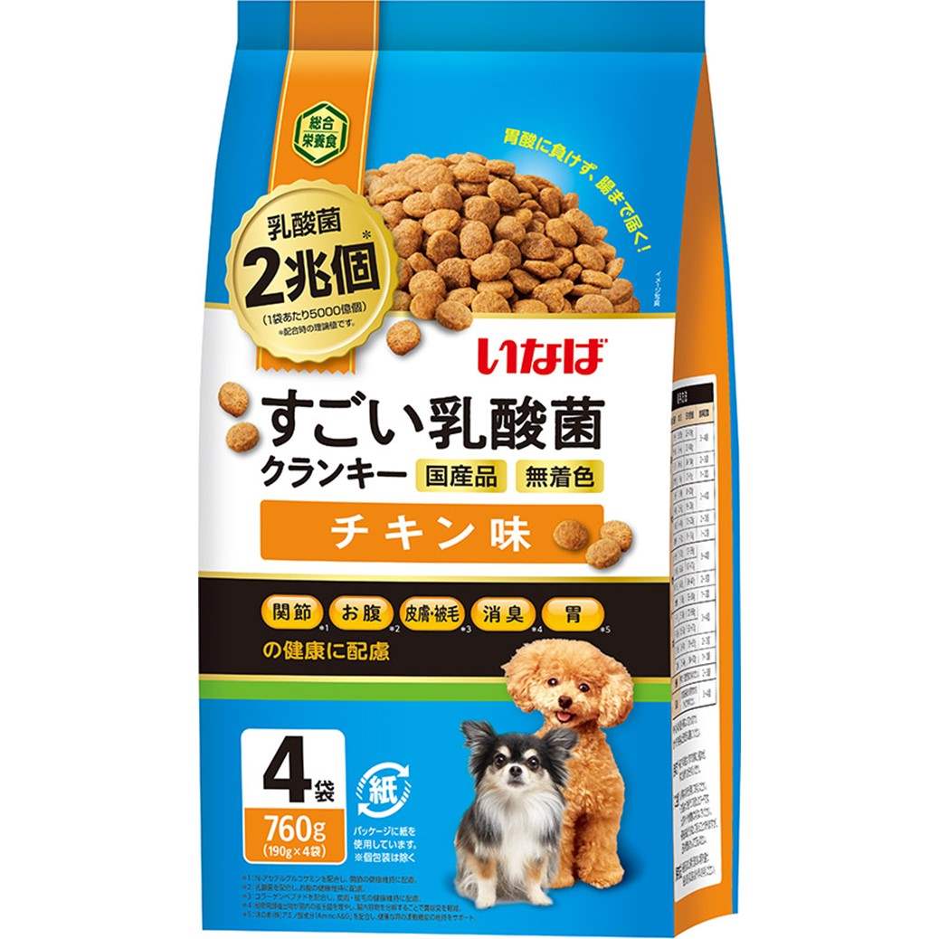 すごい乳酸菌クランキー チキン味 190g×4袋