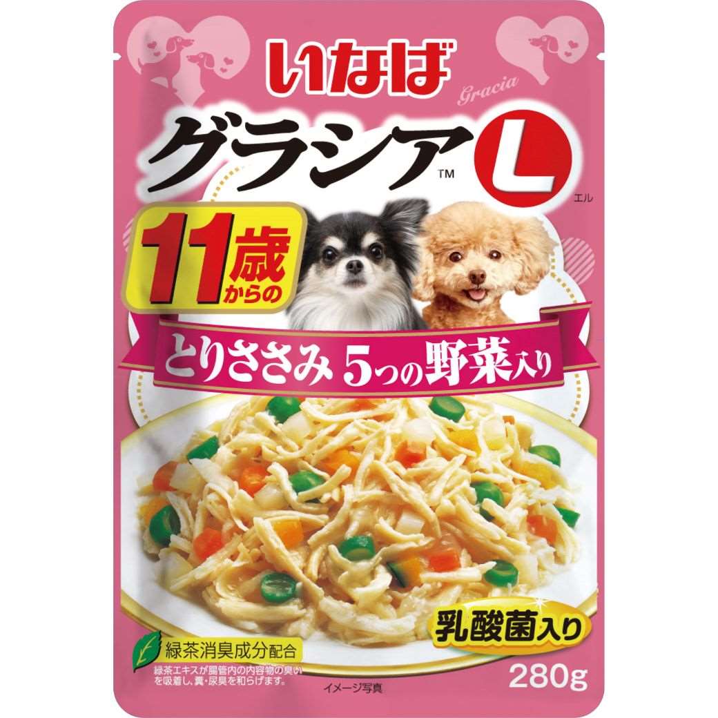 グラシアL 11歳からのとりささみ　5つの野菜入り 280g