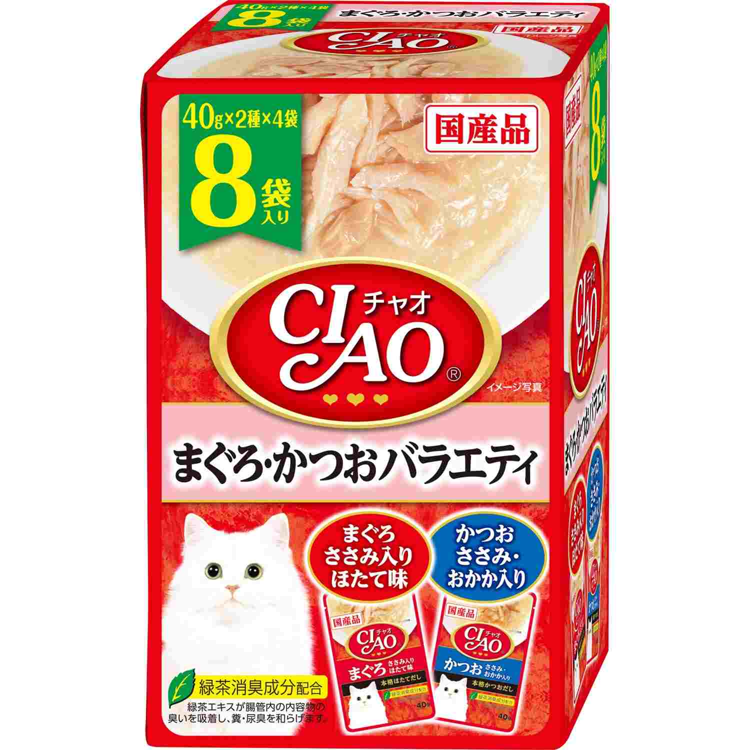 CIAOパウチ まぐろ・かつおバラエティ 40g×8袋