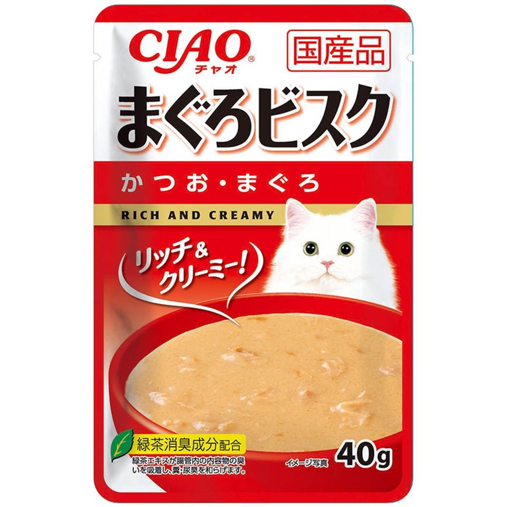 【9月1日終売予定】CIAO　まぐろビスク　かつお・まぐろ 40g