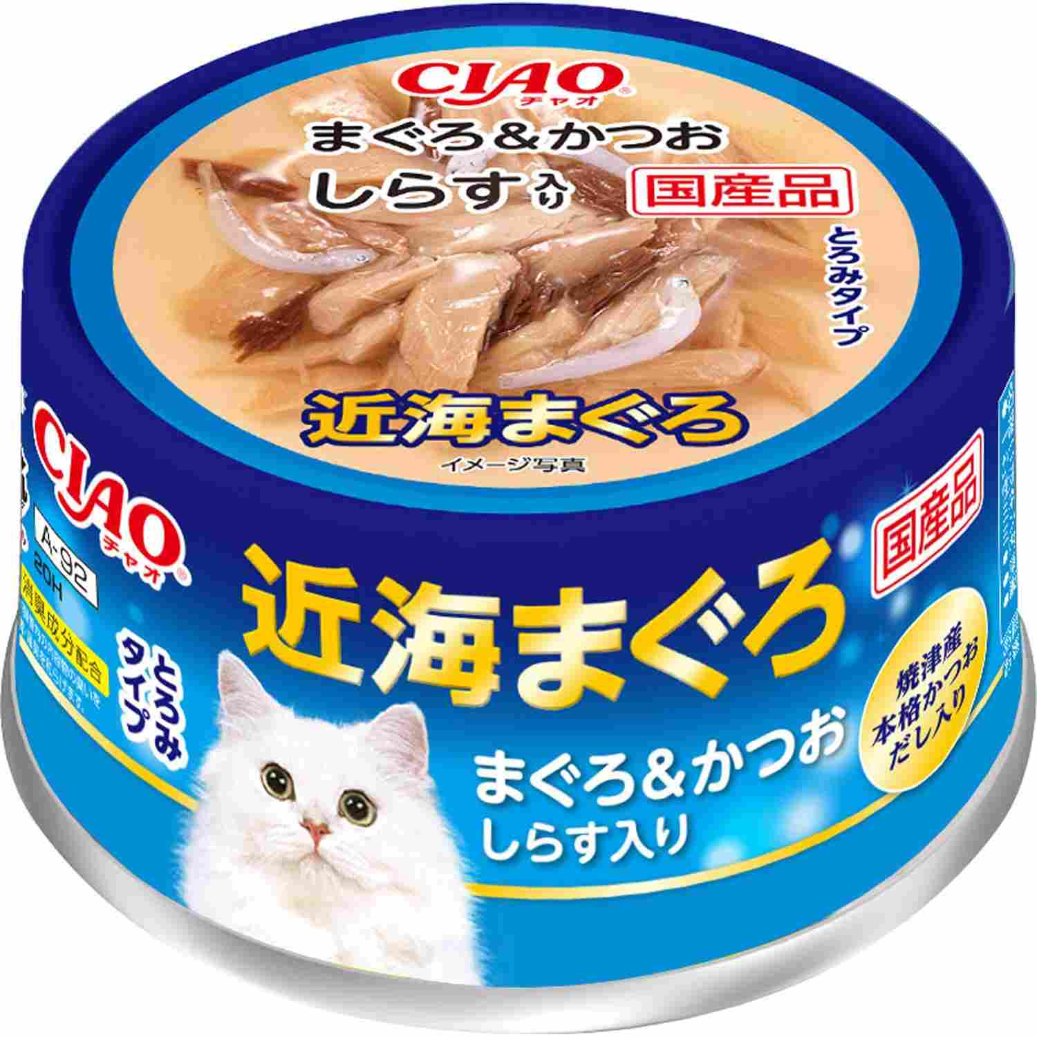 CIAO 近海まぐろ まぐろ＆かつお　しらす入り 80g
