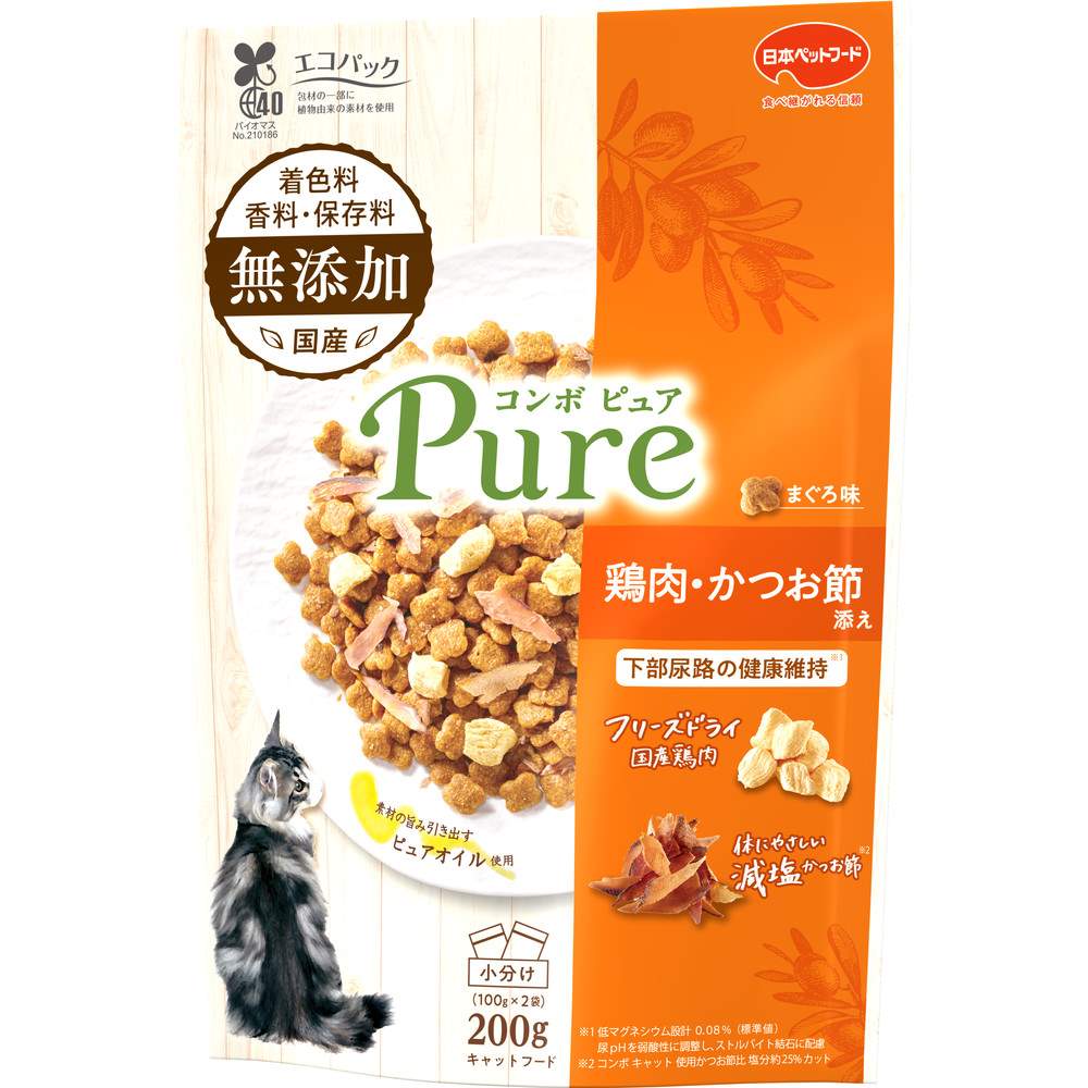 コンボピュアキャットまぐろ味・鶏肉・かつお節添え200g