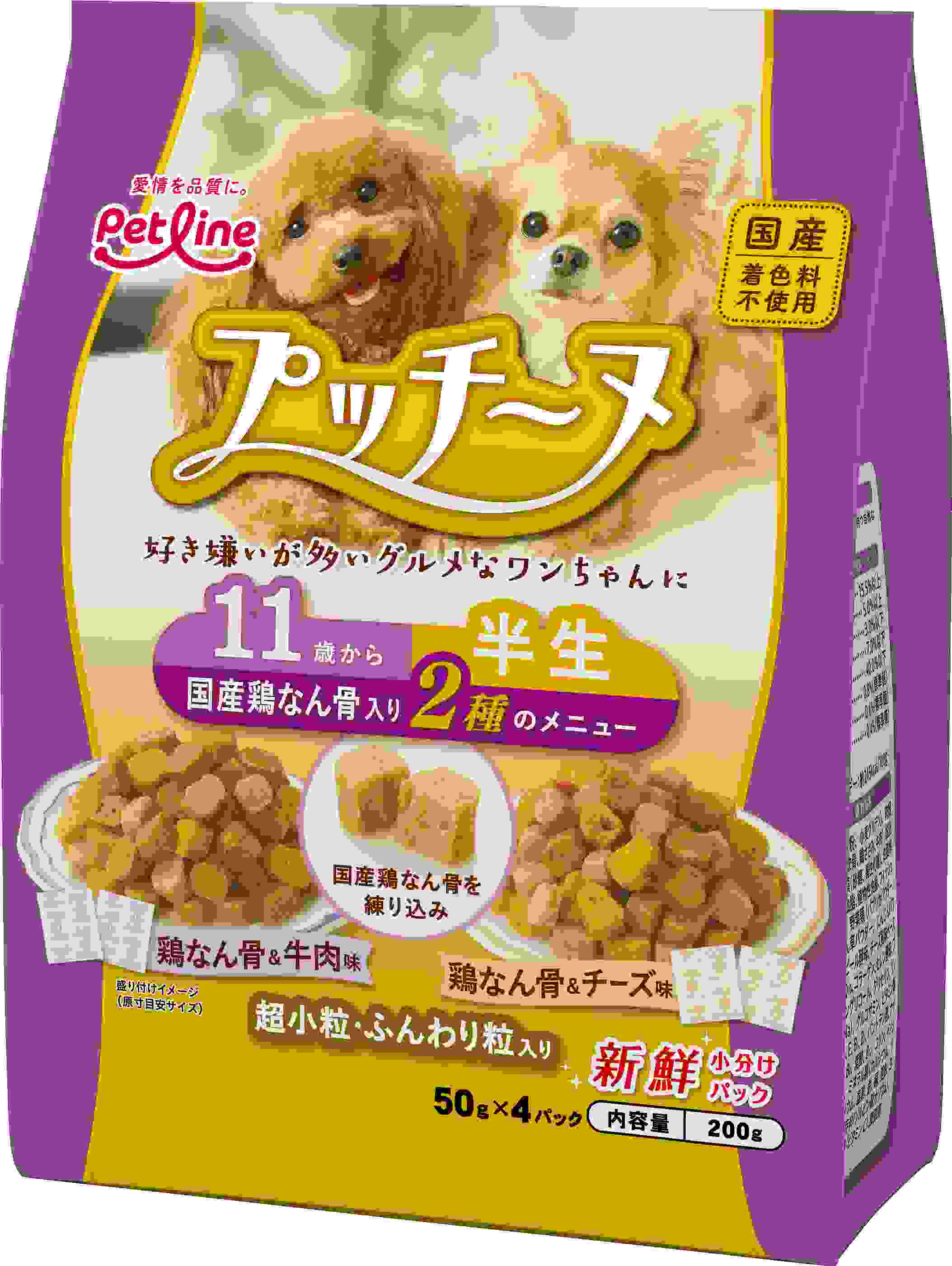 プッチーヌ 半生 11歳から 国産鶏なん骨入り 200g