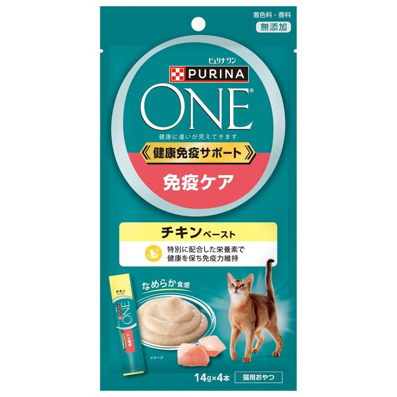 ピュリナワンキャット　おやつ　健康免疫サポート　免疫ケア　チキンペースト 56g