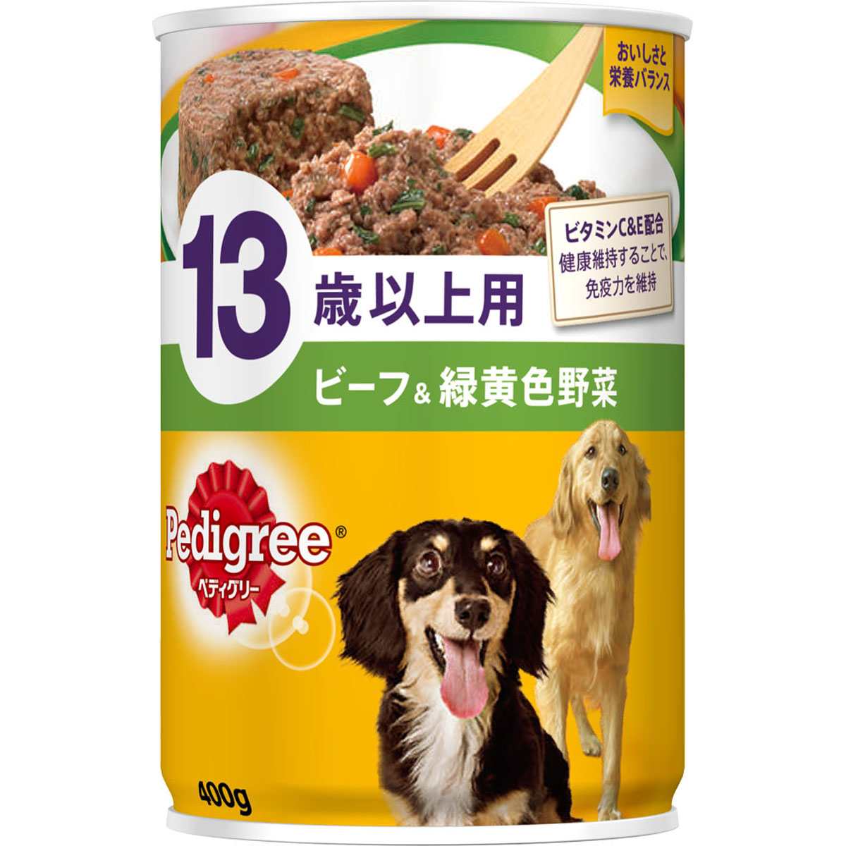 ペディグリー 13歳以上用　ビーフ＆緑黄色野菜 400g