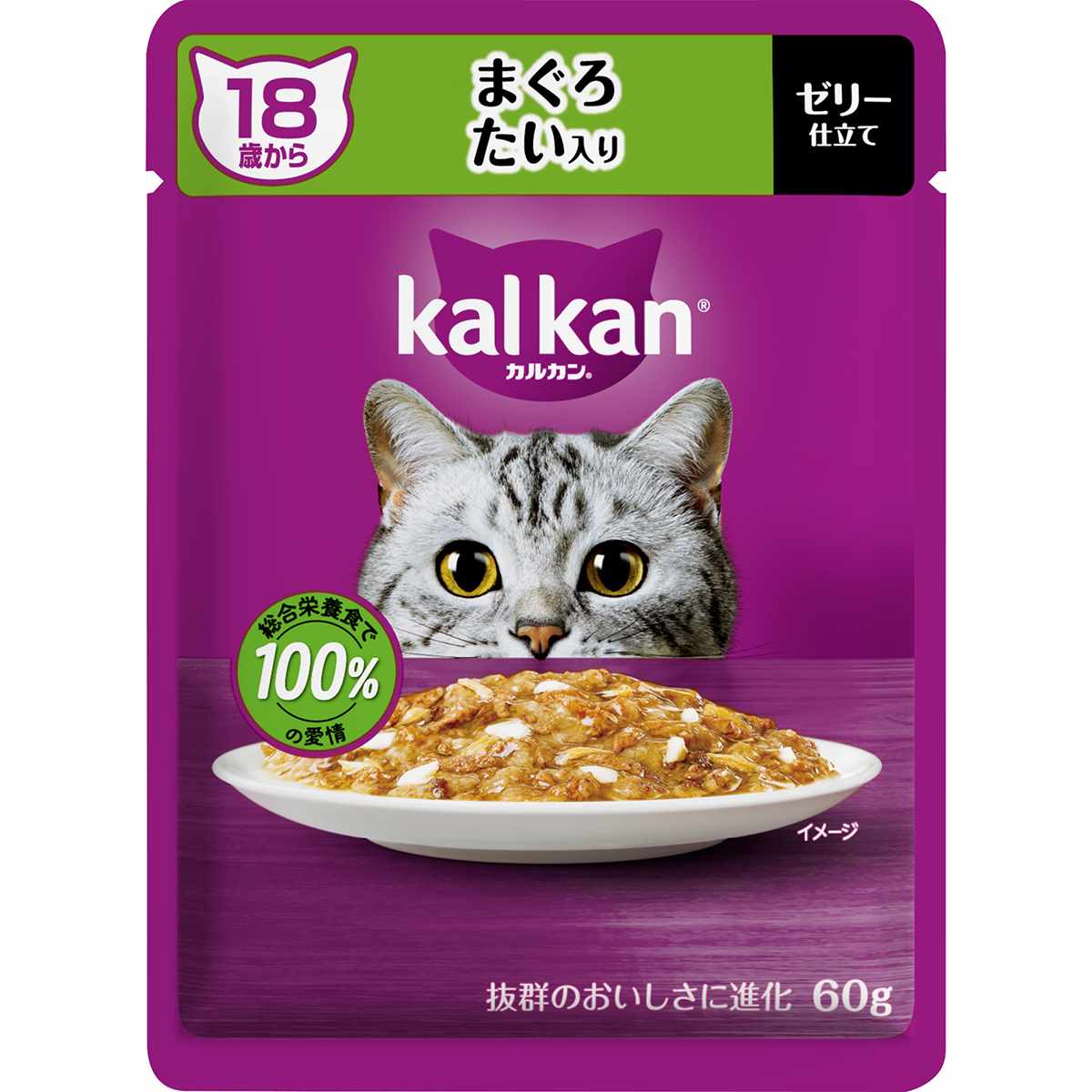 カルカンパウチ　18歳から　まぐろ　たい入り 60g