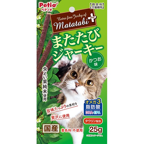 ペティオ またたびプラス　またたびジャーキー　かつお味　25g