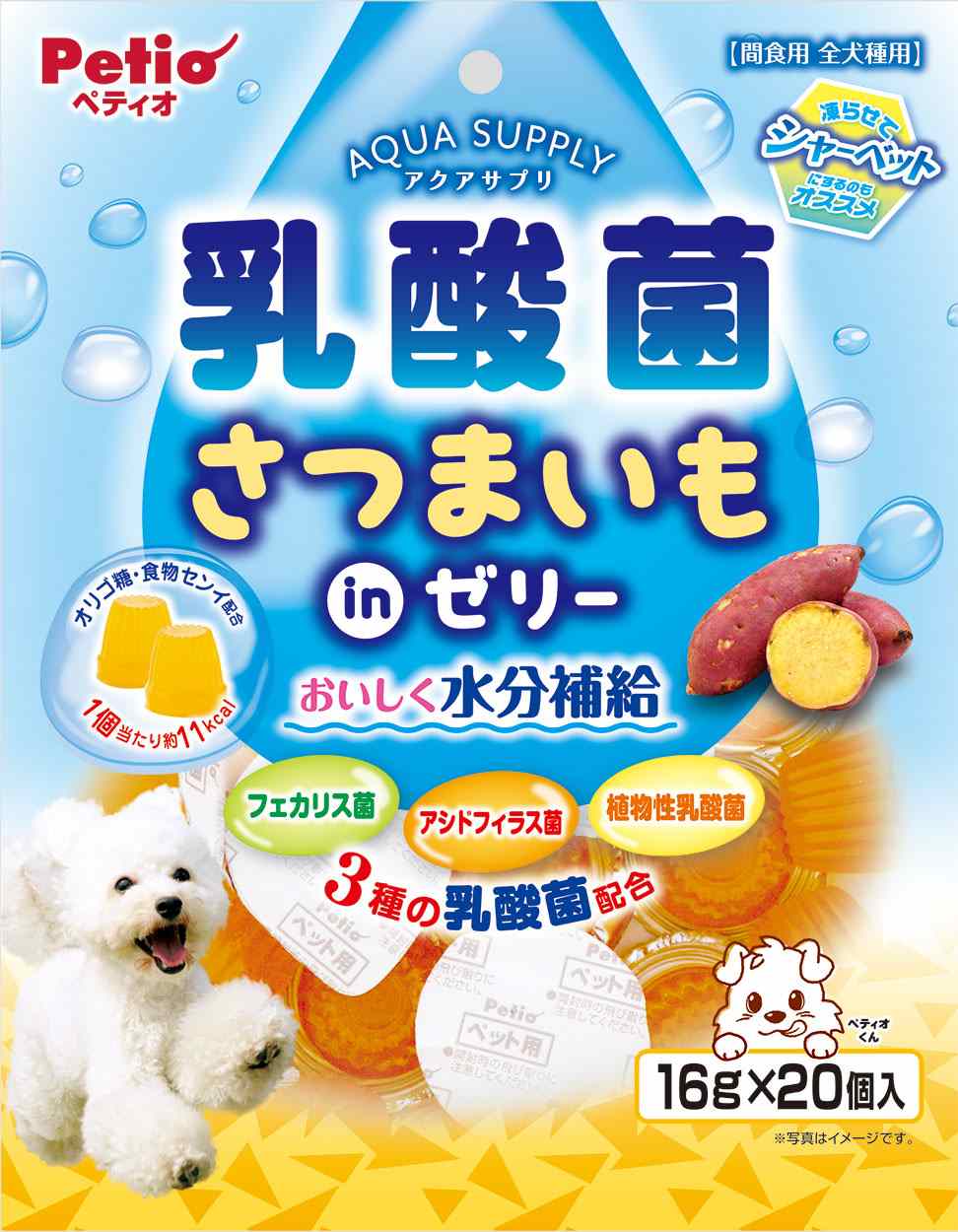 ペティオ アクアサプリ　乳酸菌　さつまいもinゼリー 16g×20個