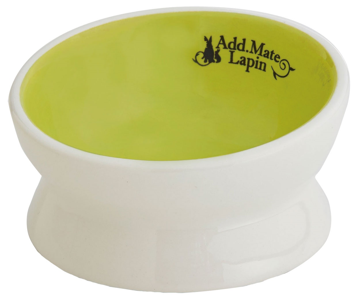Add.Mete うさぎ用食器　食べやすい脚付き陶器製ラビットディッシュ