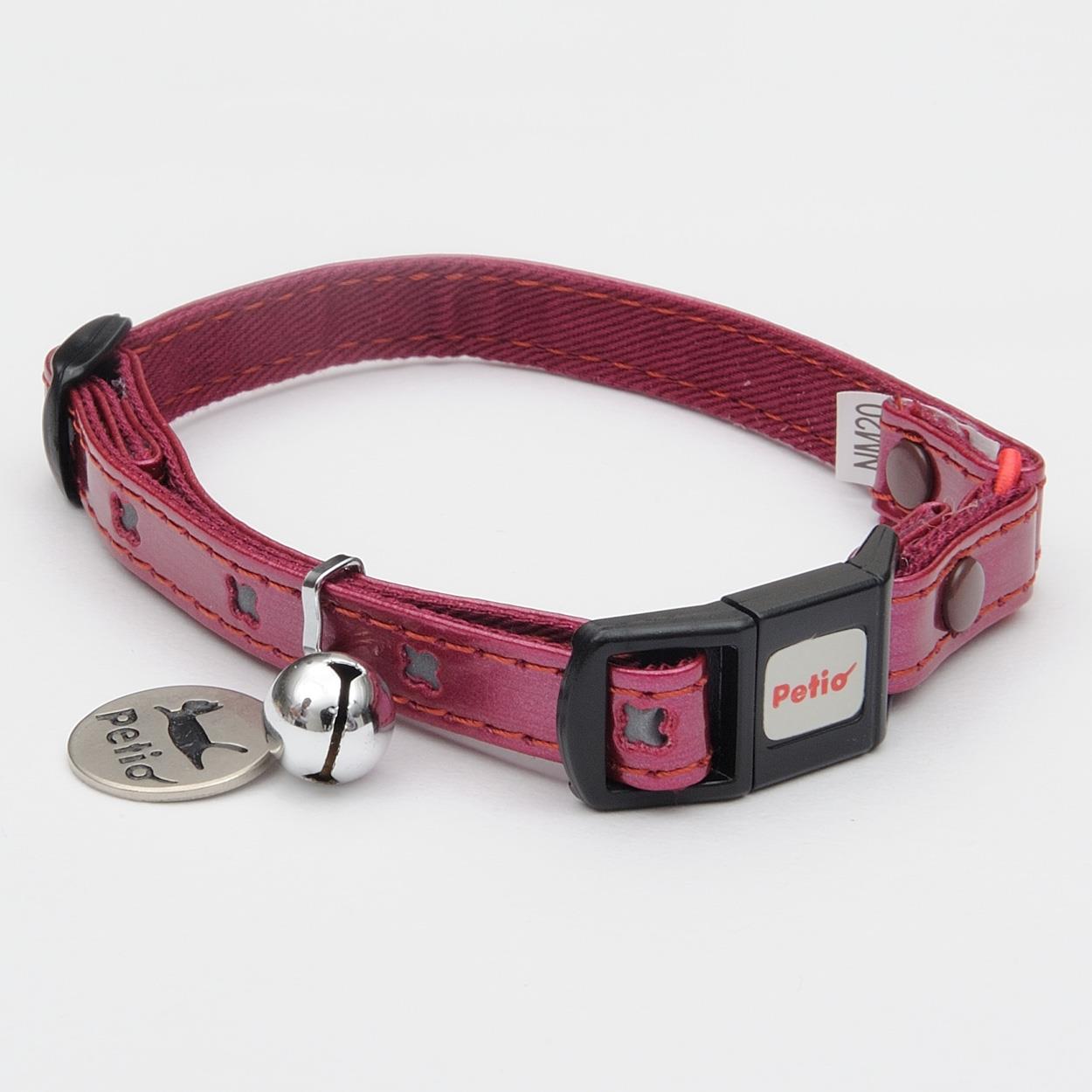 ペティオ CAT　COLLAR　クロスレザーカラー　レッド