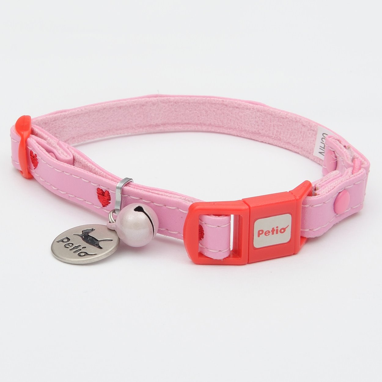 ペティオ CAT　COLLAR　ハートレザーカラー　ピンク