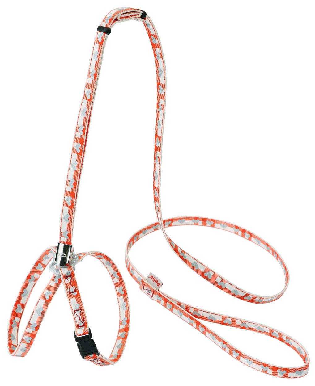 ペティオ CAT　HARNESS　チェックハーネスリード　レッド