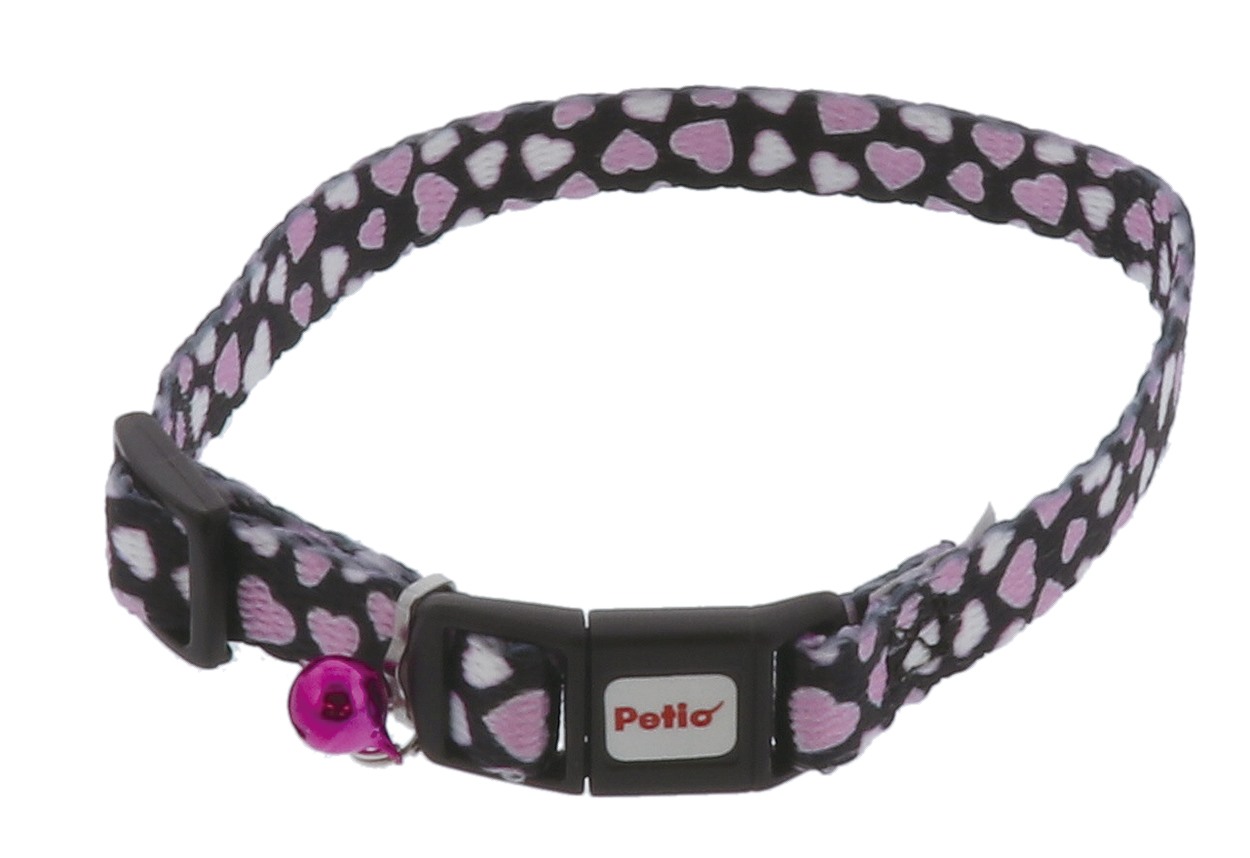 ペティオ CAT　COLLAR　ハートカラー　ブラック