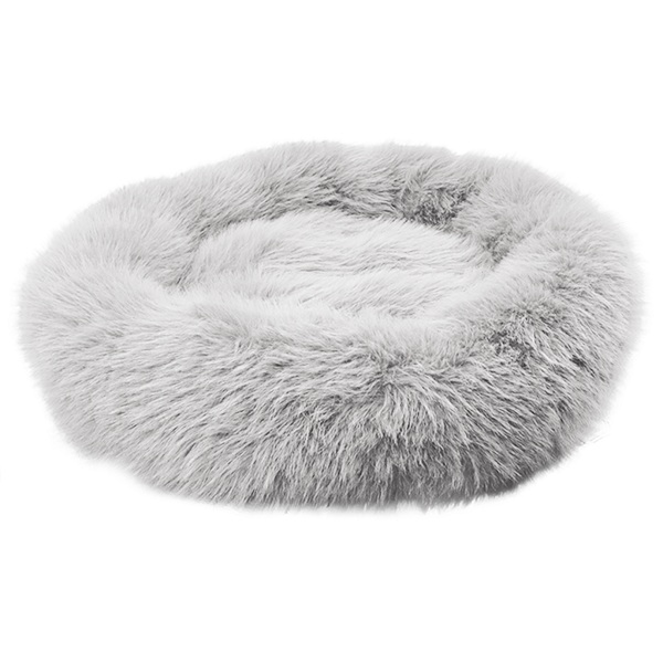 inunekoneru ふわくるみベッド グレー Lサイズ