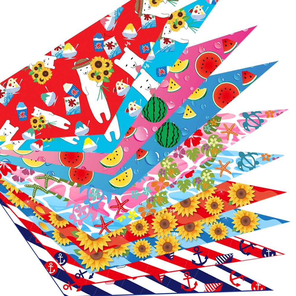 デザインバンダナサマーアソート10枚 7093S