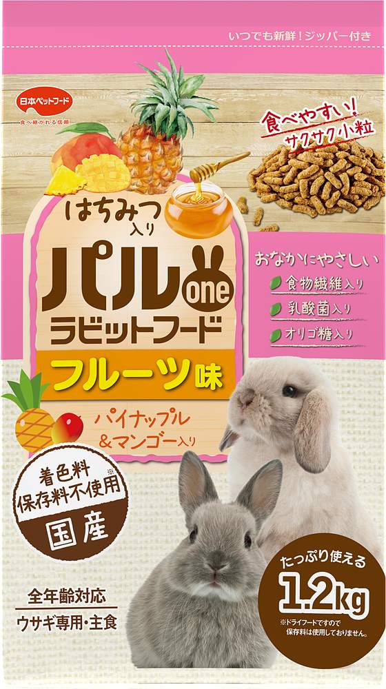パルワン パルワンラビットフード フルーツ味 1.2kg
