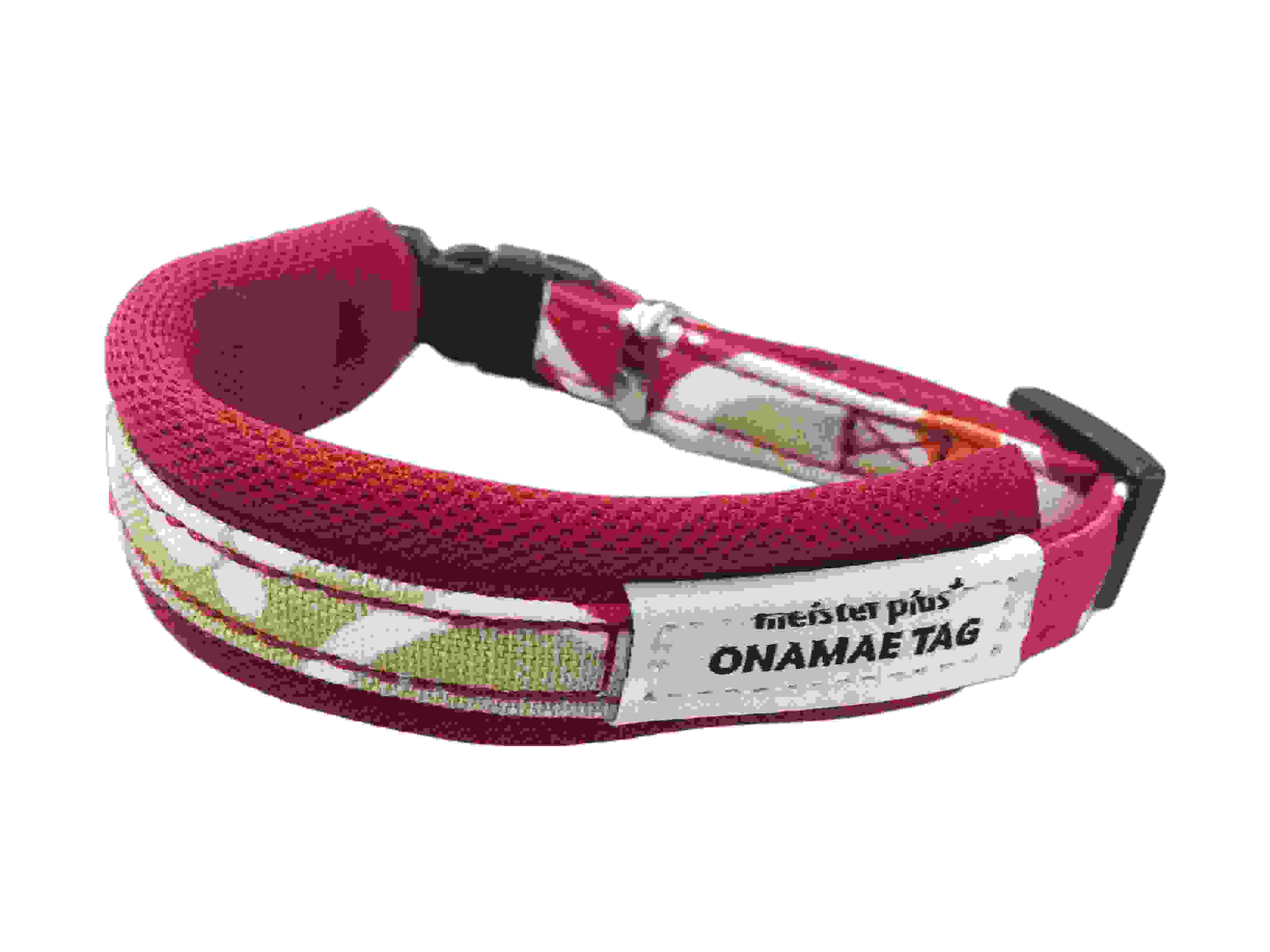 ONAMAEソフティキャットカラー　カラクサ S　レッド