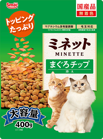 ミネット　まぐろチップ添え400g