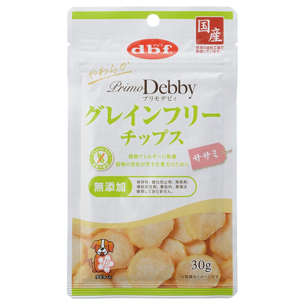 デビフ プリモデビィ　グレインフリーチップス　ササミ 30g