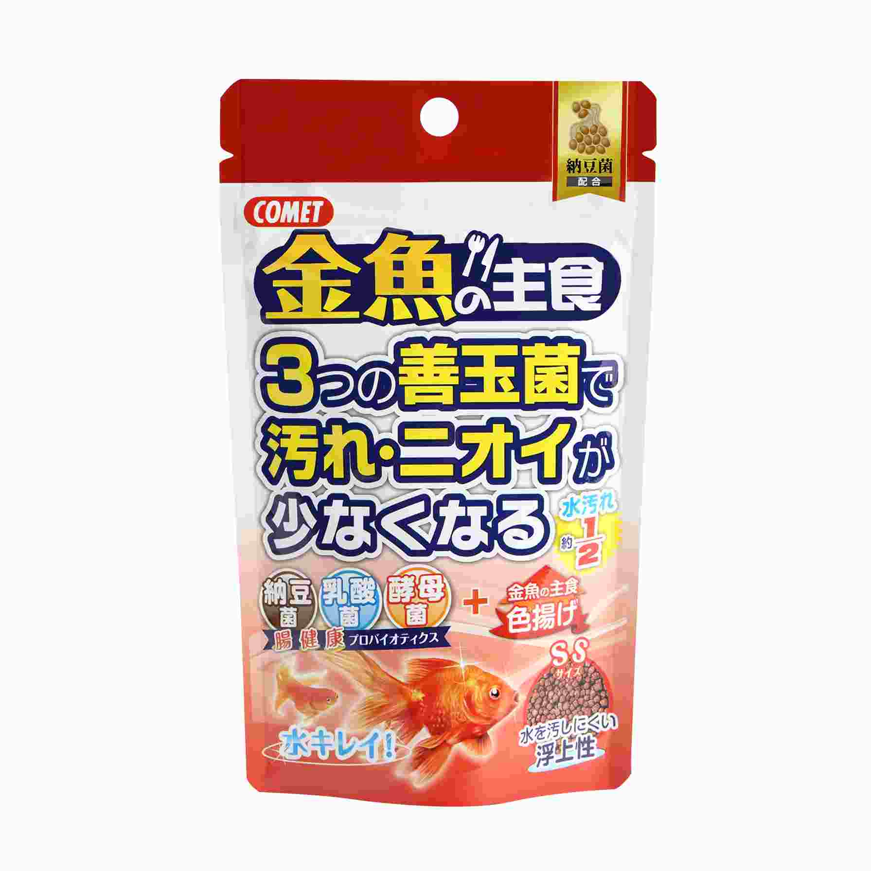 コメット 金魚の主食納豆菌　色揚げ　小粒 40g+10g