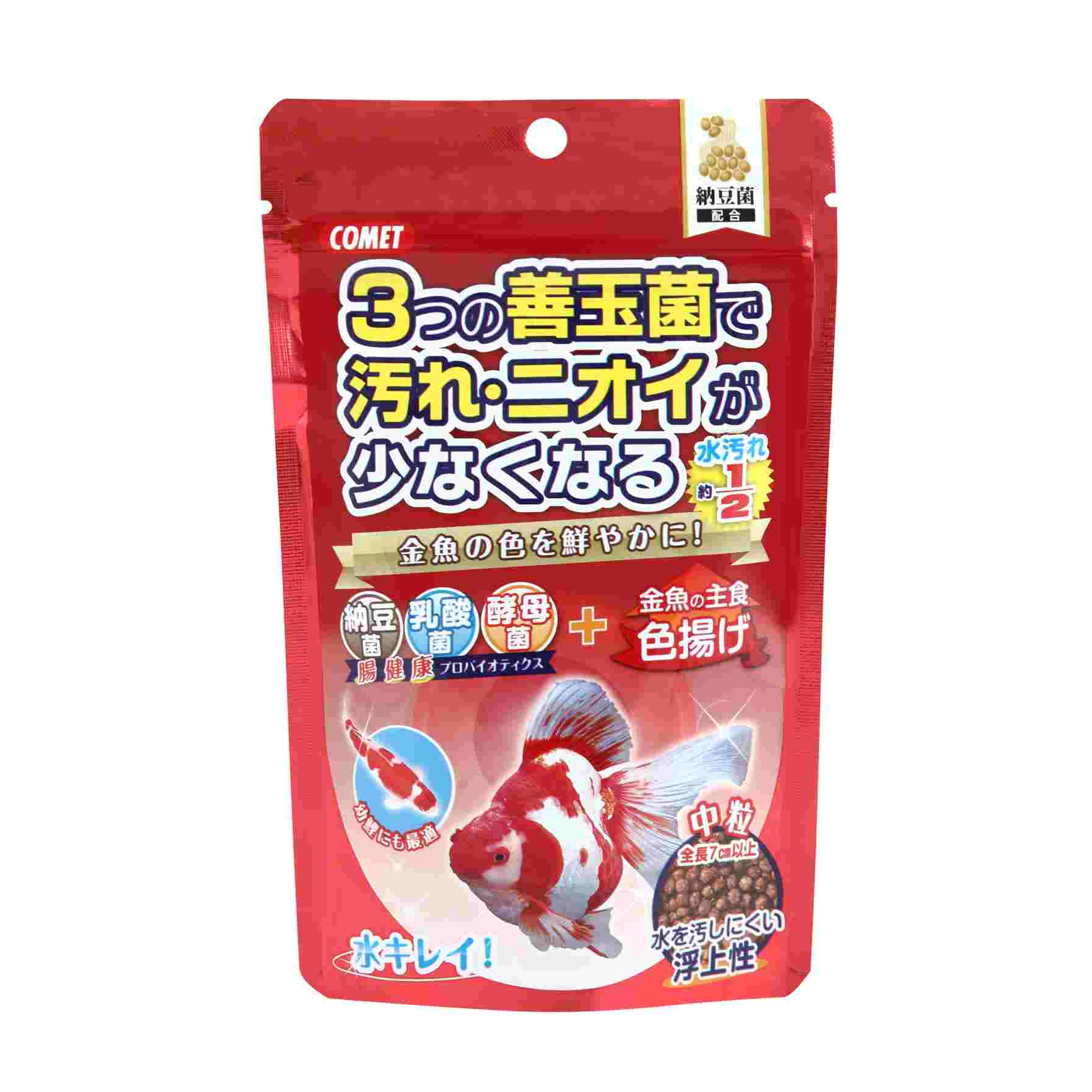 コメット 金魚の主食納豆菌　色揚げ　中粒 90g