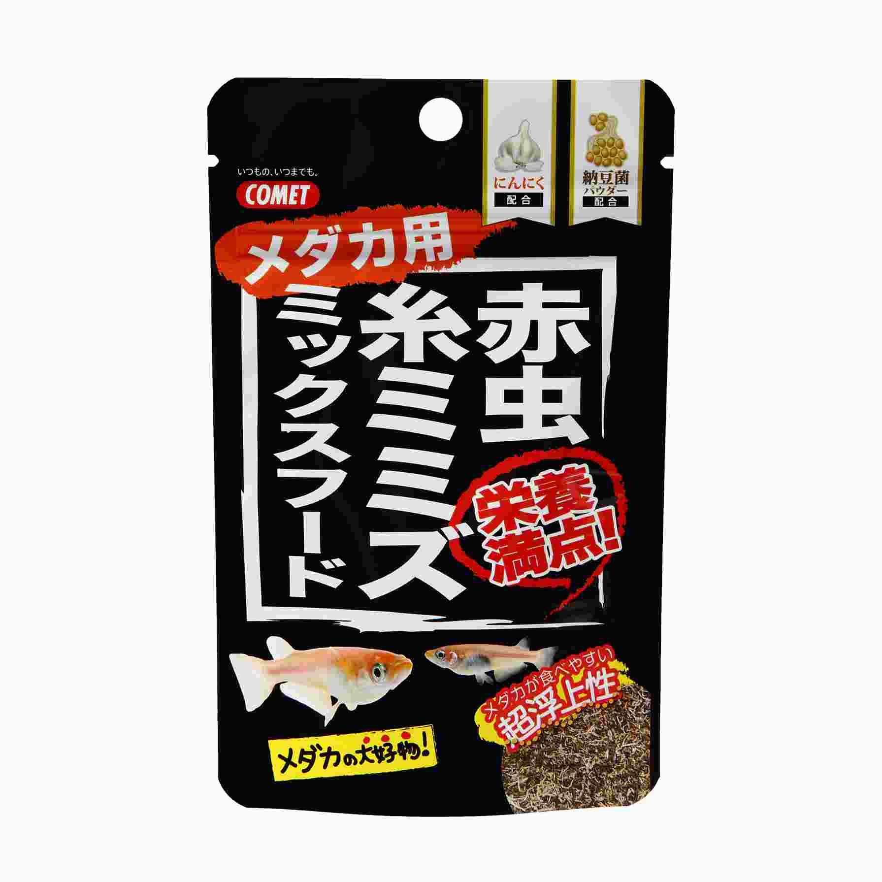 コメット 赤虫・糸ミミズミックスフード納豆菌　メダカ用 5g