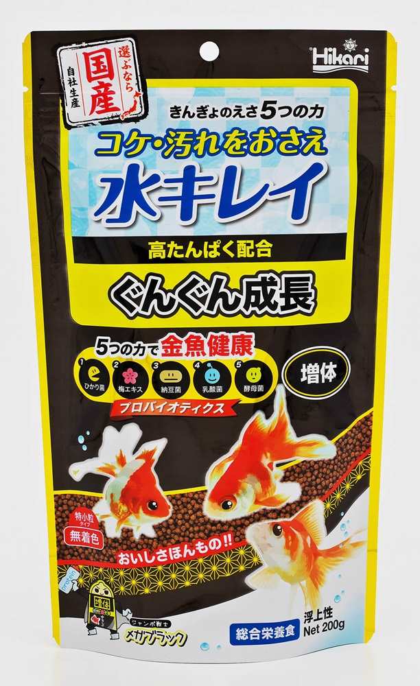 ひかり きんぎょのえさ5つの力　増体〈特小粒〉 200g
