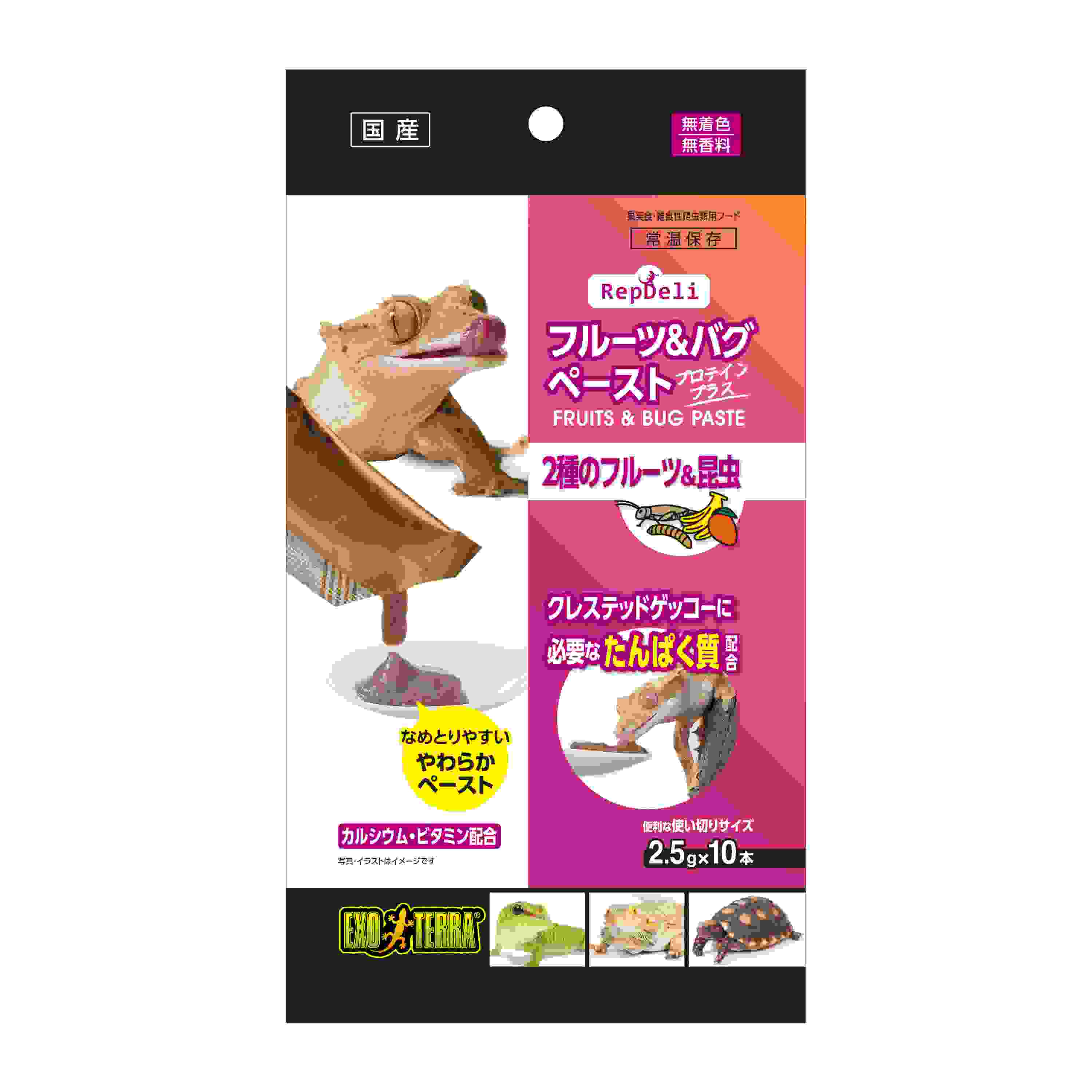 ジェックス RepDeli　フルーツ＆バグペースト　プロテインプラス 2．5g10本