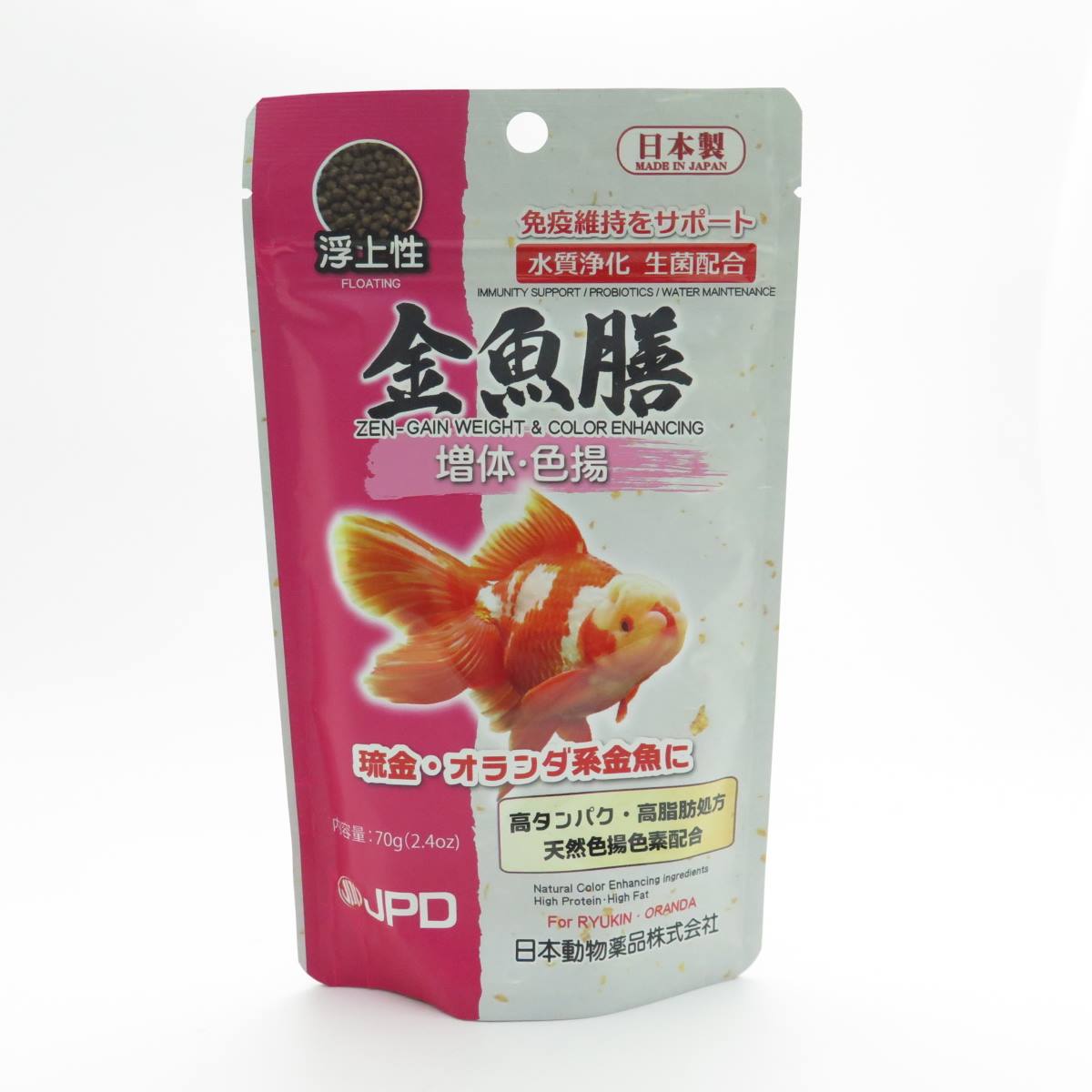 JPD 金魚膳　増体・色揚　浮上性 70g