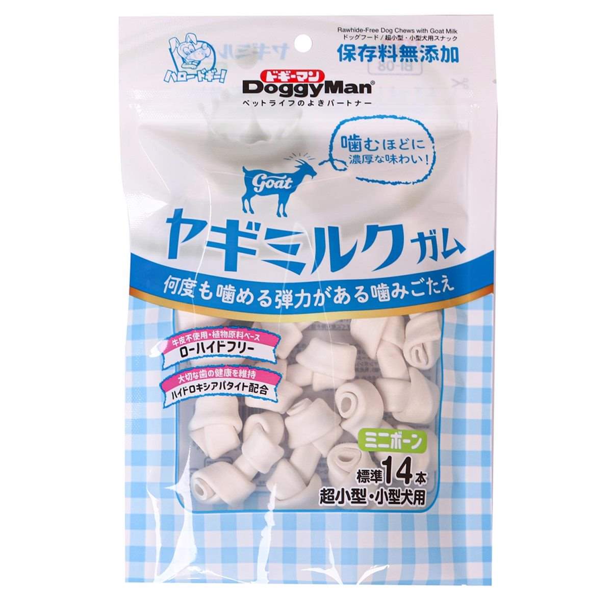 ドギーマン ヤギミルクガム　ミニボーン 140g(標準14本)