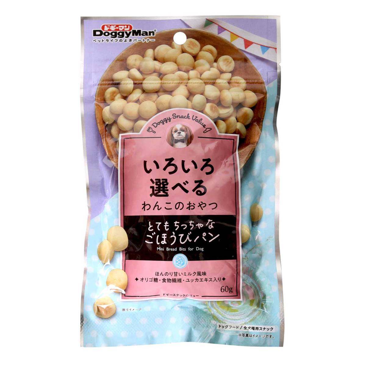 ドギーマン ドギースナックバリュー　とてもちっちゃなごほうびパン 60g