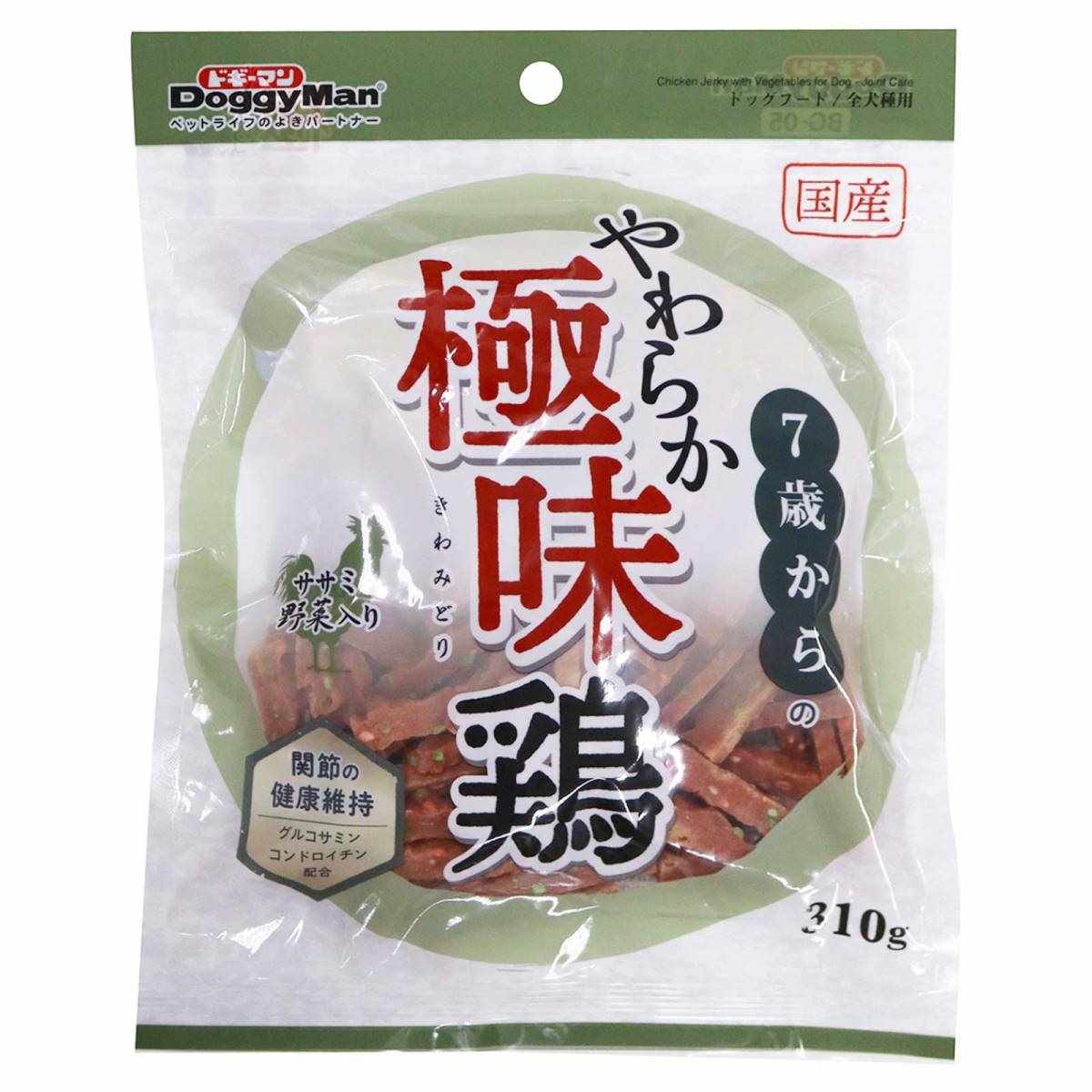 ドギーマン 7歳からのやわらか極味鶏ササミ野菜入り 310g