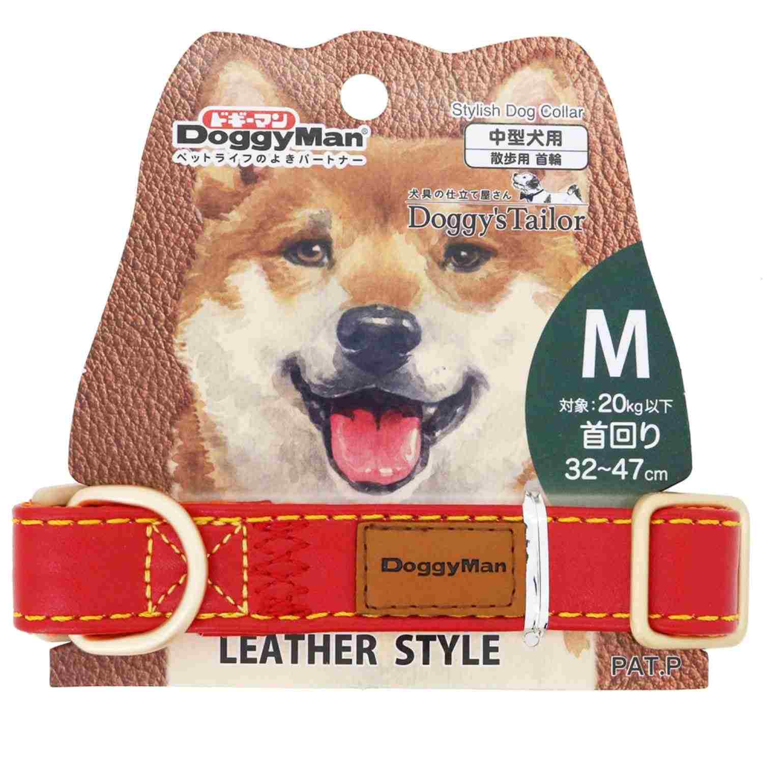 ドギーマン Doggy's Tailor ドッグカラー(くびわ) レザースタイル M