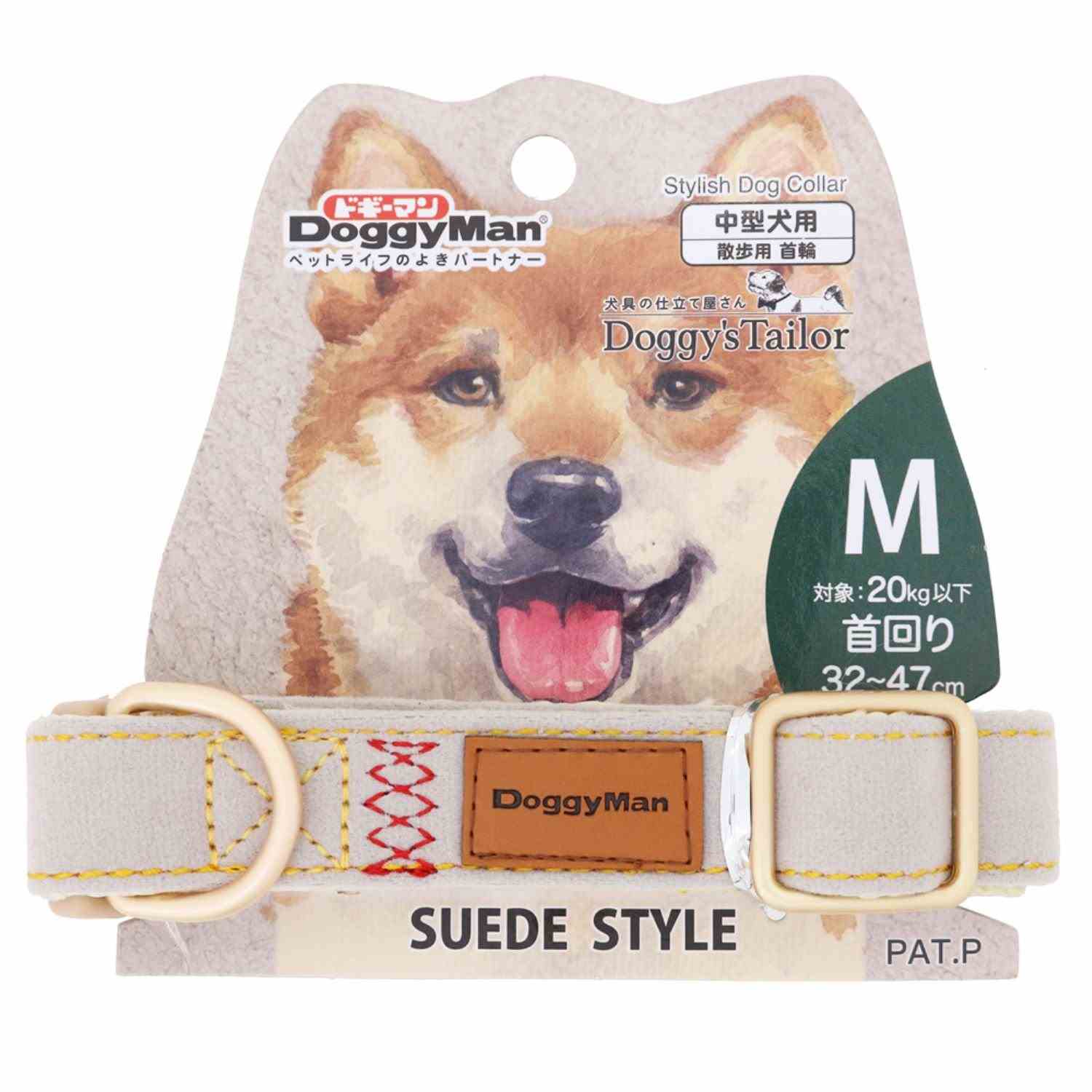 ドギーマン Doggy's Tailor ドッグカラー(くびわ) スエードスタイル M