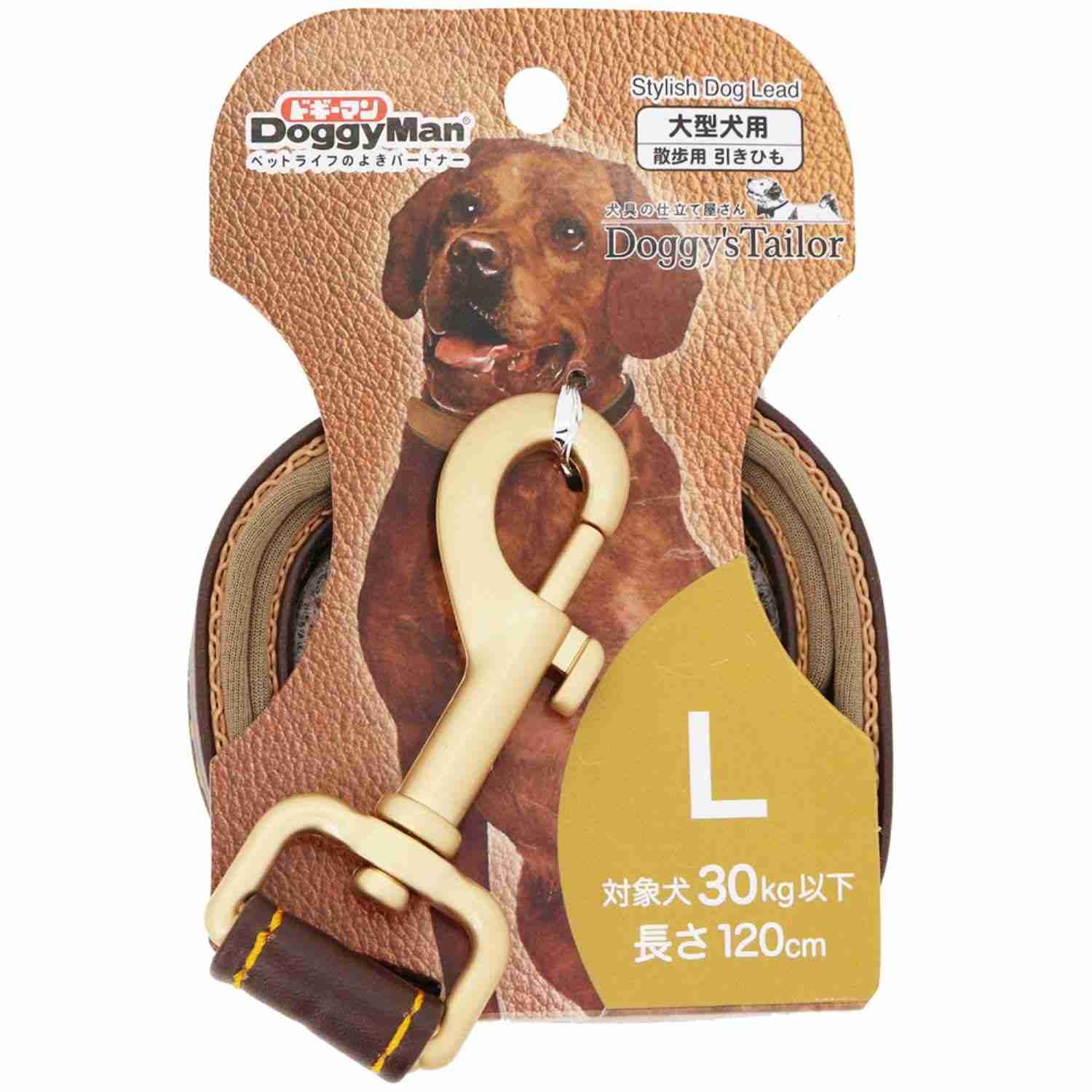ドギーマン Doggy's Tailor ドッグリード(ひきひも) レザースタイル L