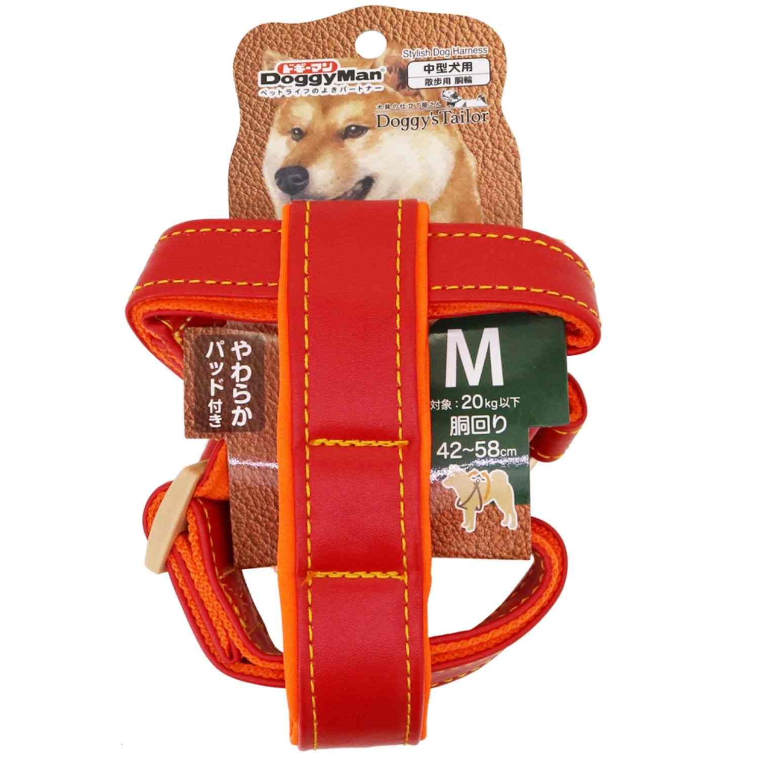 ドギーマン Doggy's Tailor ドッグハーネス(どうわ) レザースタイル M