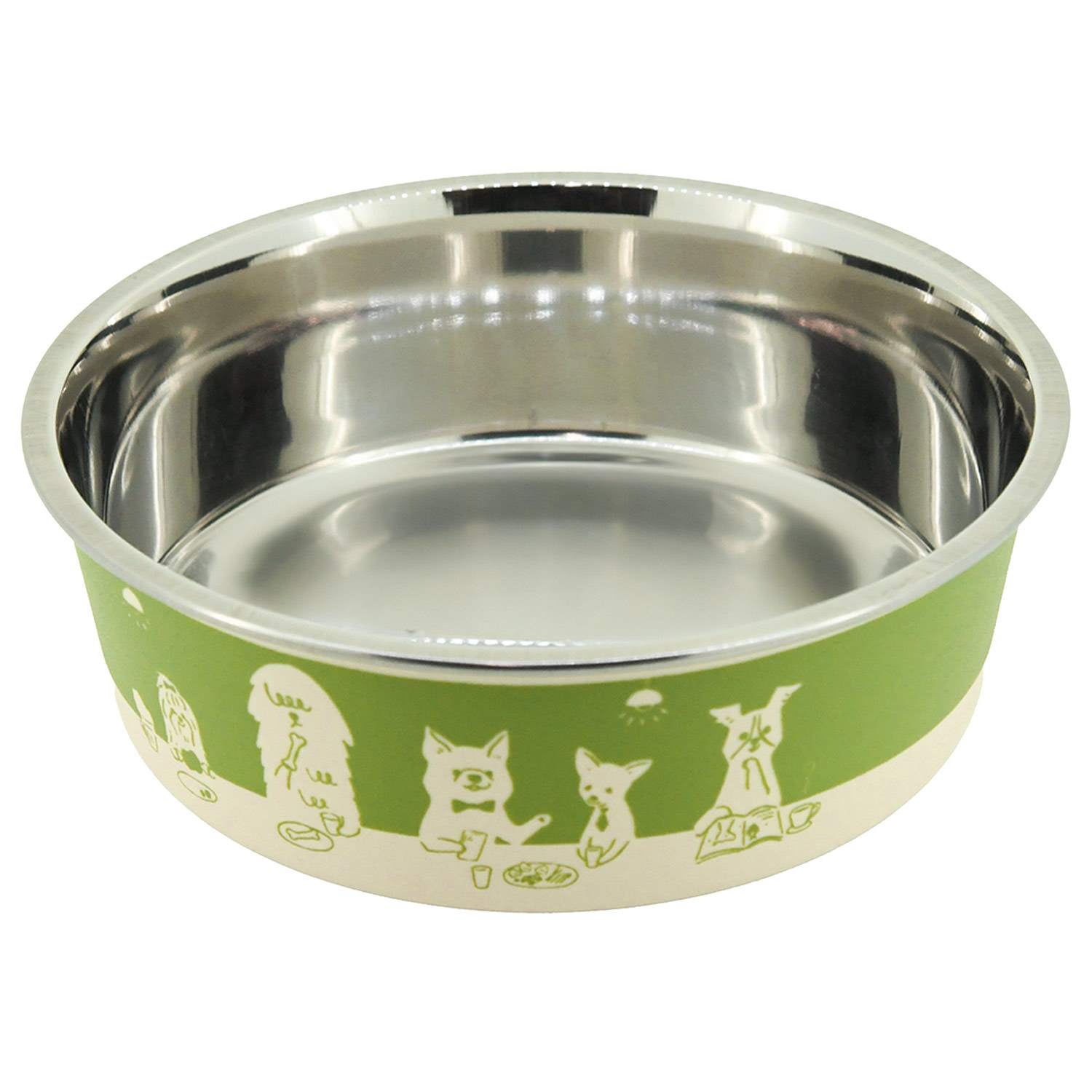 ステンレスの食器 ごはんにゃわん 犬用 ビストロ SS