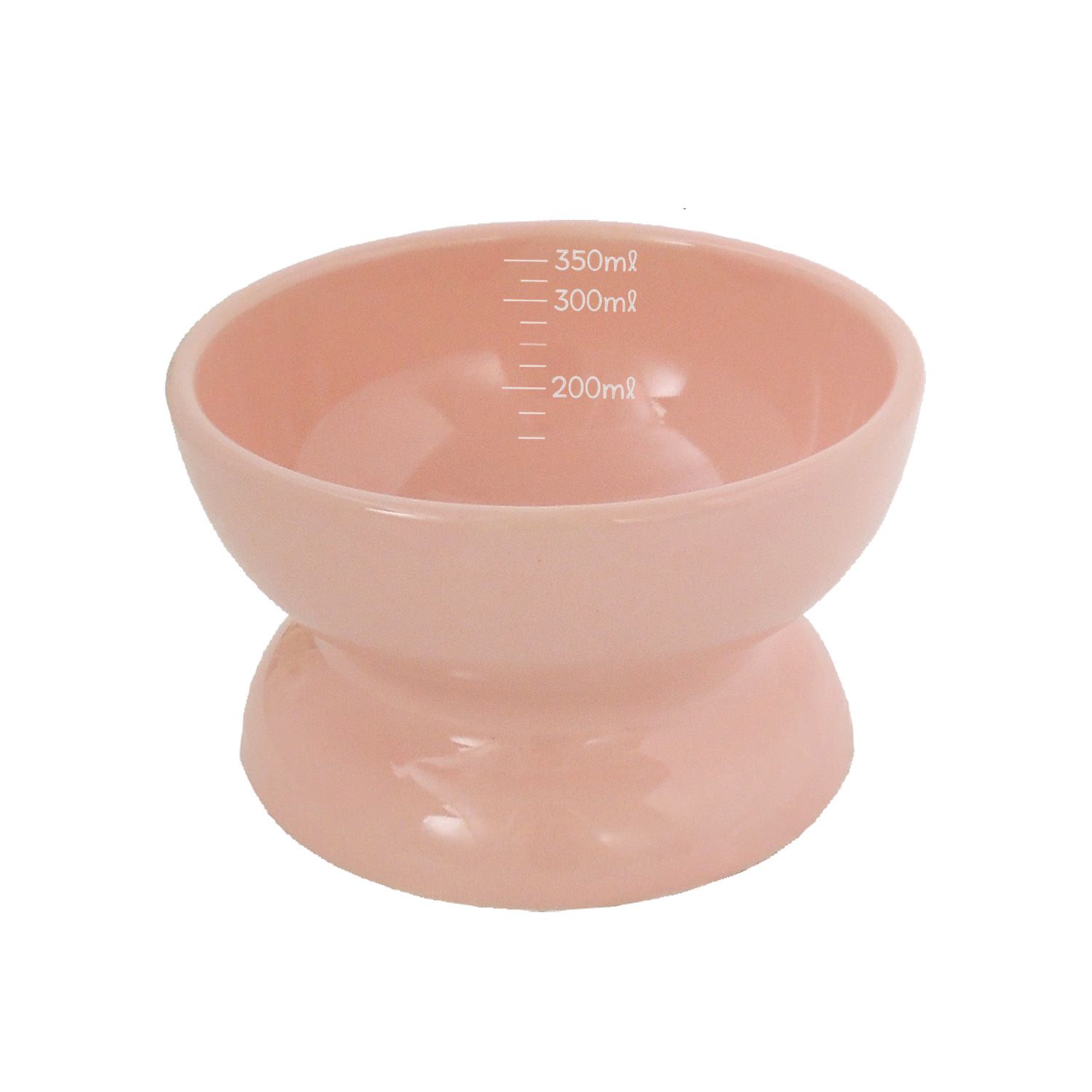 瀬戸焼　にゃん楽食器 水のみ ミルキーピンク
