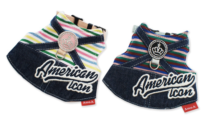 Baby Amo.k ハーネス クラウン M ブルー