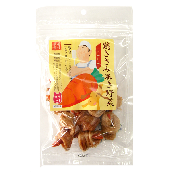 職人が仕上げた 鶏ささみ にんじん 12本