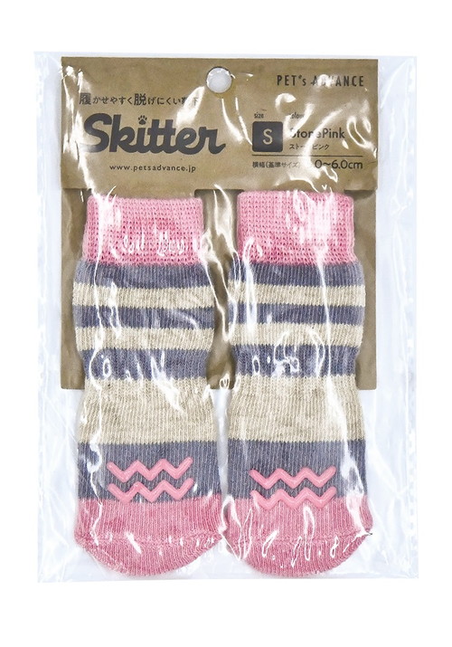 犬用靴下 スキッター Sサイズ ストーンピンク