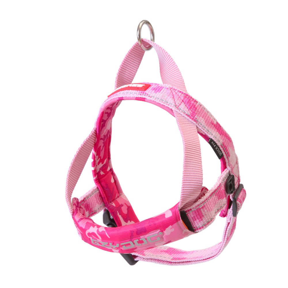 EZYDOG クイックハーネス ピンクカモ S