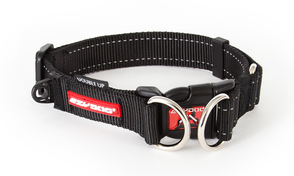 EZYDOG ダブルロックカラー ブラック M