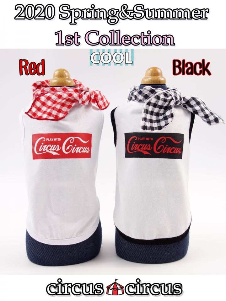 PLAY WITH タンク Mサイズ Red