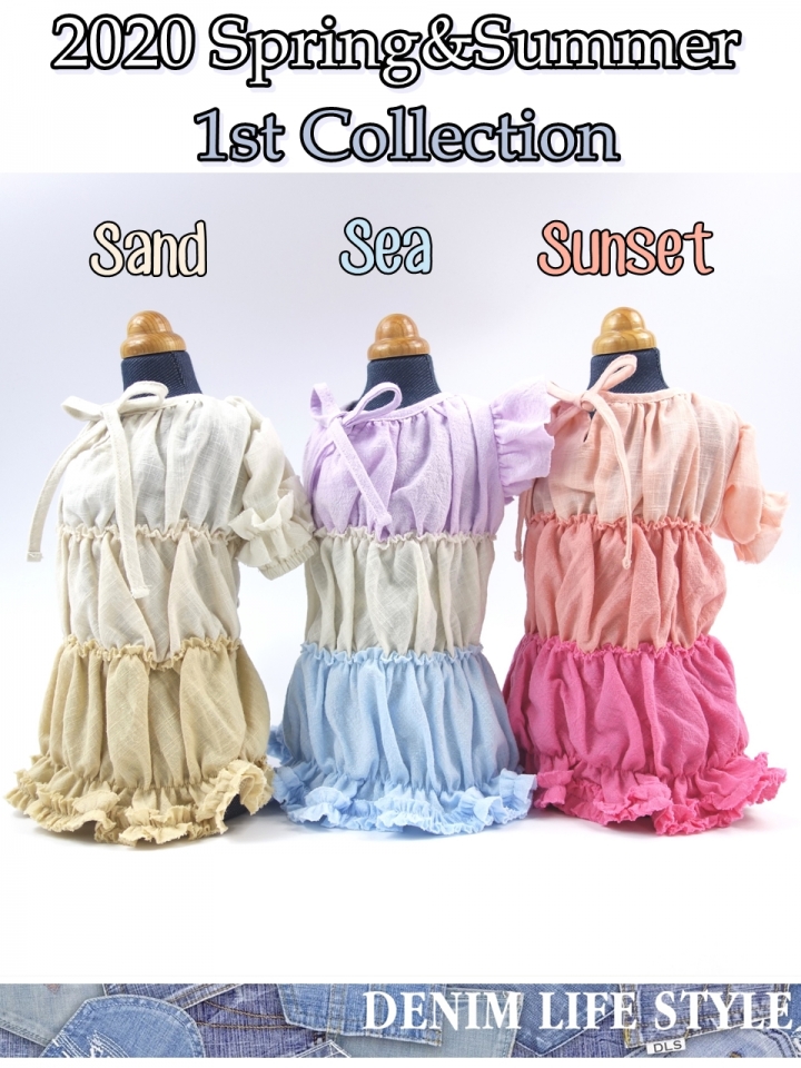 TIERED TUNIC Mサイズ Sea