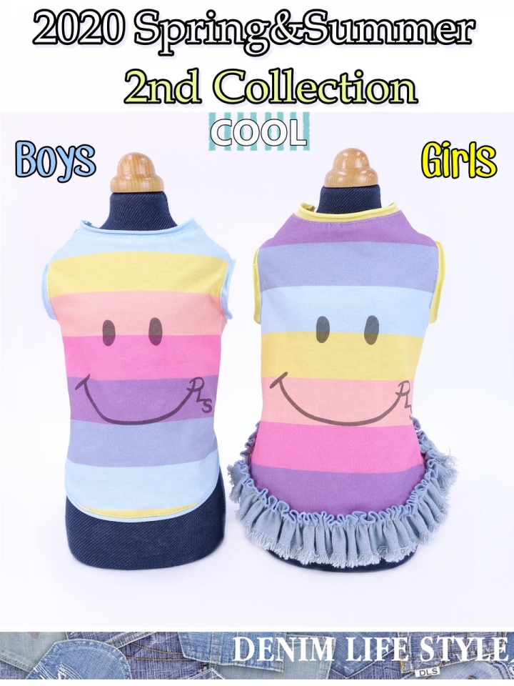 RAINBOW SMILE TANK Boys Lサイズ